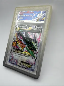 Pokemon Mega Rayquaza Ex 024/025 25th Anniversary Ace 10 💎Gem Mint Perfect Subs - Image 2