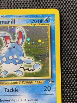 Pokemon TCG Azumarill Swirl Holo Rare Unlimited 2/111 Neo Genesis English LP+ - Image 4
