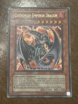 Chthonian Emperor Dragon TAEV-EN019 Tactical Evolution Unlimited Ultra Rare LP - Image 1