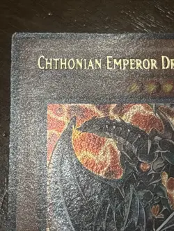 Chthonian Emperor Dragon TAEV-EN019 Tactical Evolution Unlimited Ultra Rare LP - Image 2