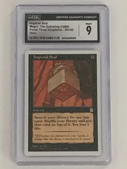 MAGIC THE GATHERING MTG 1999 PORTAL THREE KINGDOMS IMPERIAL SEAL #78 CGC 9 MINT - Image 1