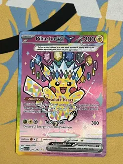 Pikachu EX SIR 277/217 Ascended Heroes English Pokemon Card - NM/M Pack Fresh - Image 1