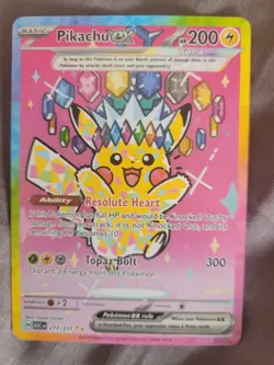 Pikachu EX SIR 277/217 Ascended Heroes English Pokemon Card - NM/M Pack Fresh - Image 1