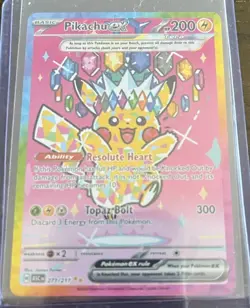 Pikachu EX SIR 277/217 Ascended Heroes English Pokemon Card - NM/M Pack Fresh - Image 1