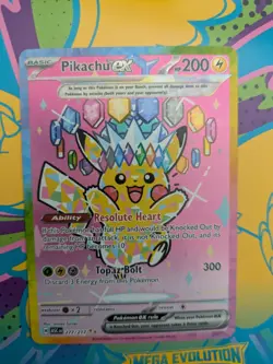 Pikachu EX SIR 277/217 Ascended Heroes English Pokemon Card - NM/M Pack Fresh - Image 1