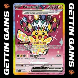 Pikachu ex - 277/217 - SIR - Ascended Heroes - Pokemon Card - NM/M - Image 1