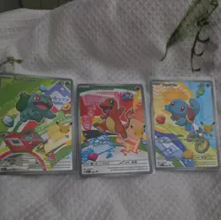 Pokemon TCG First Partner Illustration Collection Series 1 Kanto GEN 1 Starters - Image 1