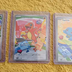 Pokemon TCG First Partner Illustration Collection Series 1 Kanto Gen 1 Starters - Image 3