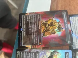 Commanders Plate 0135 - Exclusive Pizza Box Promo Extended Alt Art Foil MTG TMNT - Image 1