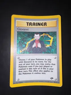 Pokemon Card Giovanni Holo 18/132 Set Gym Challenge ENG - Image 1