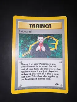 Pokemon Card Giovanni Holo 18/132 Set Gym Challenge ENG - Image 2