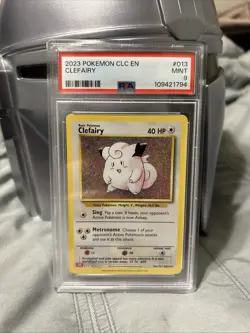 Clefairy 013/034 Trading Card Game Classic Holo PSA Mint 9 - Image 1