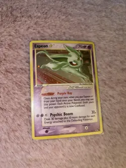 Pokemon Espeon Custom Gold Star Display Card Fan Made - Image 3