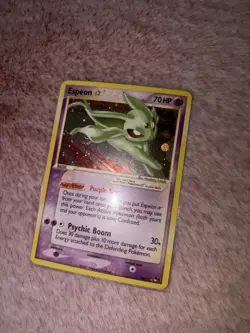Pokemon Espeon Custom Gold Star Display Card Fan Made - Image 4