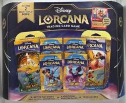 Disney Lorcana TCG Into The Inklands Bundle Box Includes Bonus Promo Cards - Image 1
