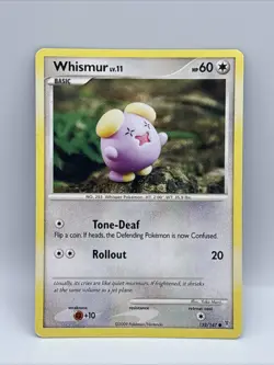 Pokemon Whismur Card 132/147 Common Supreme Victors 2009 - Image 1