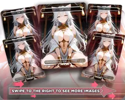 Cat (5) - 5x Waifu Tokens Custom Cards - Image 1
