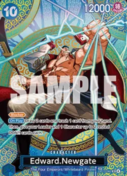 One Piece Card OP15 Edward Newgate SR/SEC 12000 ATK – NM/MINT – Pack Fresh - Image 1