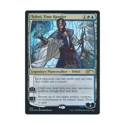 WOTC MtG Magic the Gathering Teferi, Time Raveler (Stained Glass) (P) (Foi EX - Image 1
