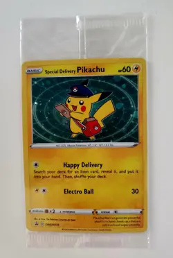Special Delivery Pikachu Sealed SWSH074 SWSH: Sword & Shield Promo Cards Holo - Image 1