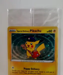 Special Delivery Pikachu Sealed SWSH074 SWSH: Sword & Shield Promo Cards Holo - Image 3