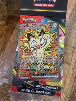 Pokemon Meowth EX Full Art Holo Rare POR 121/088 170 HP Trading Card - Image 1