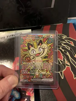 Pokemon Meowth EX Full Art Holo Rare POR 121/088 170 HP Trading Card - Image 3