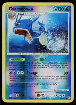 Pokemon Card - Gyarados Mysterious Treasures 26/123 Reverse Holo Rare - Image 1