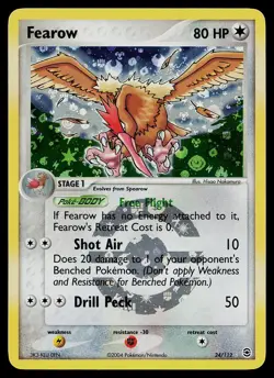 Pokemon Card - Fearow FireRed & LeafGreen 24/112 Reverse Holo Rare - Image 1
