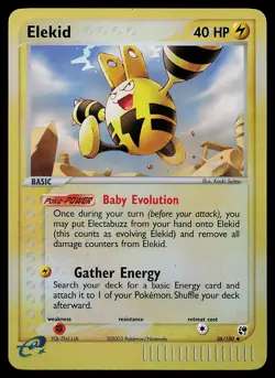 Pokemon Card - Elekid Sandstorm 36/100 Reverse Holo Uncommon - Image 1