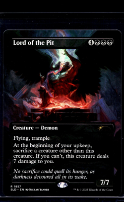 2025 MTG Magic the Gathering SLD Secret Lair Borderless #1857 Lord of the Pit - Image 1