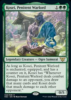 Kosei, Penitent Warlord [Kamigawa: Neon Dynasty Commander] Magic MTG - Image 1