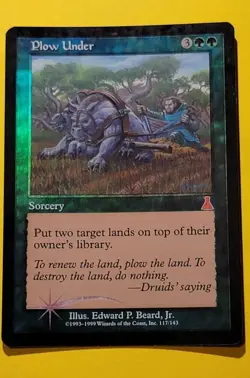 Plow Under Foil Urza's Destiny MTG Magic The Gathering - Image 1