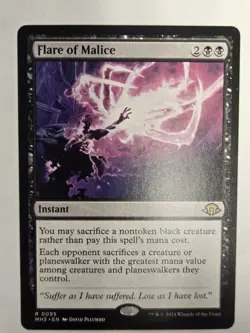 MTG Flare of Malice Modern Horizons 3 00095 Regular Rare - Image 2
