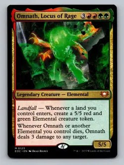 Omnath, Locus of Rage M Commander: Edge of Eternities 123 NM - Image 1