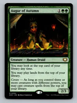Augur of Autumn R Commander: Edge of Eternities 92 NM - Image 1