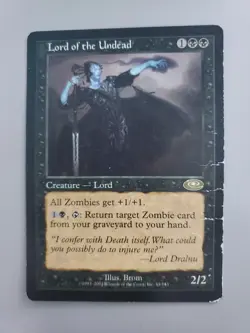 MTG Lord of the Undead Planeshift Regular Rare Damaged See Pictures And Descript - Image 1