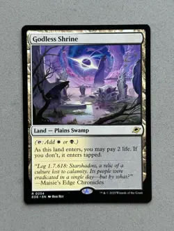 Godless Shrine #254 Regular Rare Land - MTG Edge Of Eternities EOE - NM / Mint - Image 1