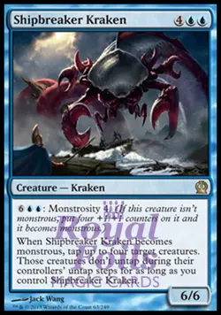 Shipbreaker Kraken 2x FOIL THS MTG Theros Rare MINT blue - Image 1