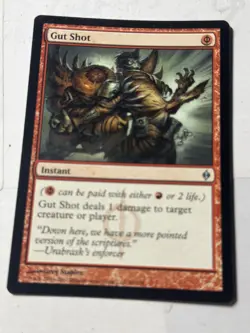 MTG Gut Shot x1- -New Phyrexia-Lightly Played - Image 1