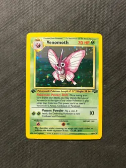 Pokemon TCG Venomoth 13/64 1st Edition Holo! LP/MP Condition! See Description! - Image 1