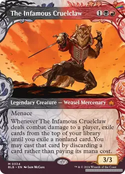 The Infamous Cruelclaw (Showcase) [BLB - 334] - NM [Foil] TCG MTG - Image 1