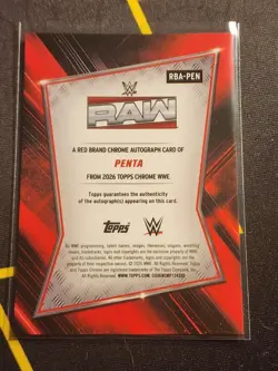 2026 Topps Chrome WWE AUTOGRAPH AUTO ON CARD Penta - Image 2