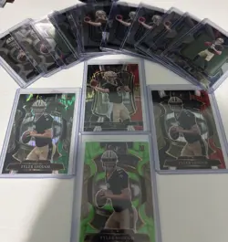 2025 Tyler Shough Select Rookie 15 card lot Including /699 Shock 3 More shocks - Image 1