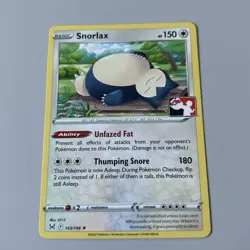 Snorlax 143/196 Play Stamped Prize Pack Series 3 Non Holo - NM - Image 1