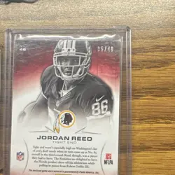 2 Card Champ Bailey Jordan Reed NFL Lot Topps Chrome Panini Momentum Redskins - Image 5