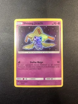 Pokemon Card TCG Shining Jirachi Shiny Holo Rare SHL Shining Legends 42/73 NM - Image 1