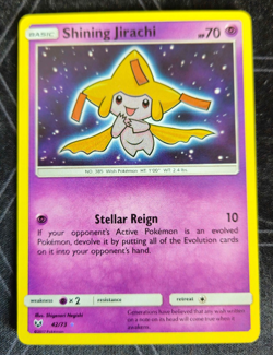 Pokemon TCG Shining Jirachi Holo Card Shining Legends 42/73 - Image 1