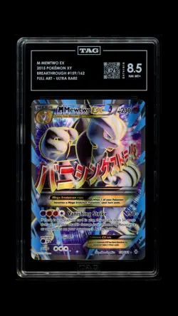 TAG 8.5 (876) MEGA MEWTWO EX #159/162 POKEMON BREAKTHROUGH - Image 1