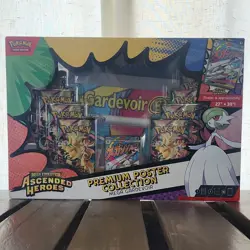 Pokemon TCG Mega Evolution Ascended Heroes Poster Collection Mega Gardevoir Box - Image 1